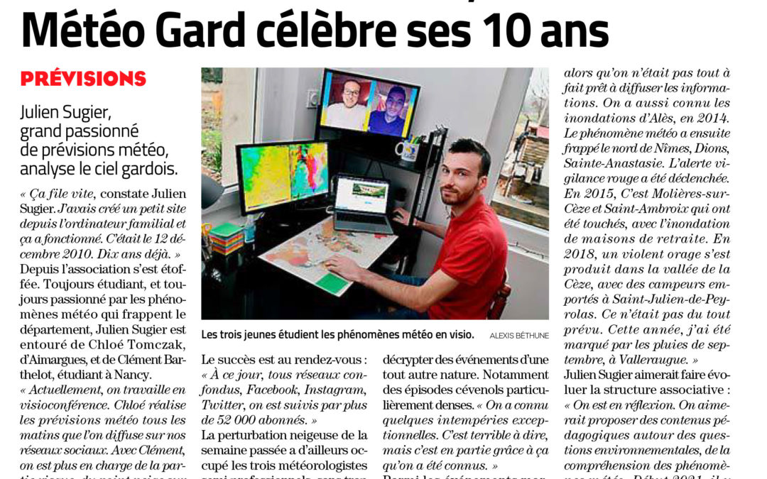 Julien Sugier, la passion de la météo