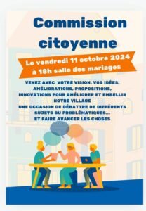 Participez à la commission citoyenne