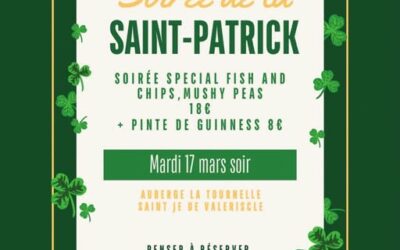 La Saint Patrick à l&rsquo;auberge