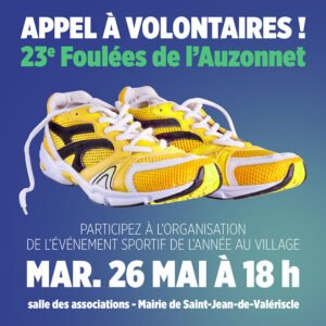 APPEL À VOLONTAIRES !