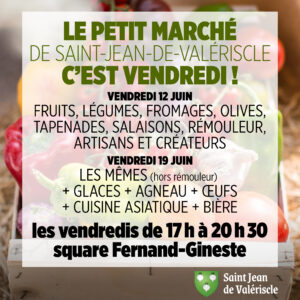 Le petit marché : c&rsquo;est le vendredi !