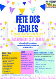 FÊTE DES ÉCOLES – 27 JUIN