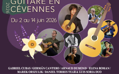 Festival Guitare en Cévennes le dimanche 14 juin à 18 h – église de Saint-Jean