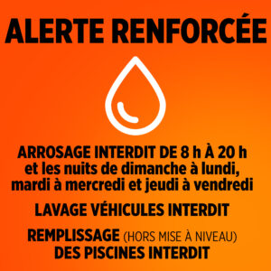 ALERTE RENFORCÉE SÉCHERESSE