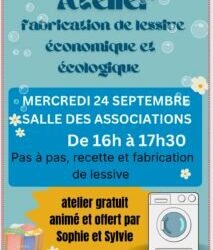 Un atelier pour fabriquer sa lessive