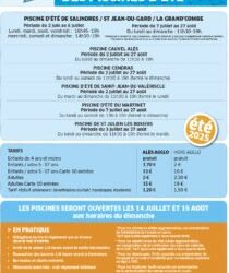 Profitez des piscines d’été d’Alès Agglomération