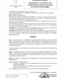 Etoile de Bessèges: circulation et stationnement interdit à Saint Jean le vendredi 12 février