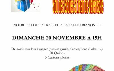 LOTO DU SOU DES ECOLES – DIMANCHE 20 NOVEMBRE