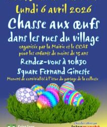 Chasse aux œufs ce lundi  de Paques