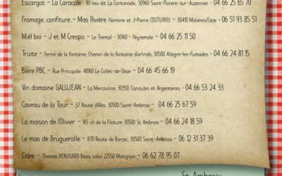 CHANGEMENT DE PROPRIÉTAIRES  – GUINGUETTE DE L’ORÉE DES CÉVENNES