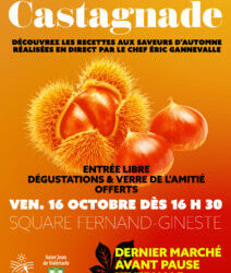 16 OCTOBRE : CASTAGNADE ET RECETTES AUX SAVEURS D’AUTOMNE RÉALISÉES EN DIRECT PAR UN CHEF