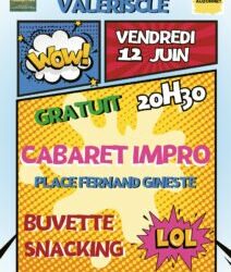 Cabaret impro – 12 juin à 20 h 30 – Square Fernand-Gineste — Entrée libre