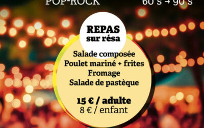 14 JUILLET : CONCERT LIVE + DJ SET + REPAS